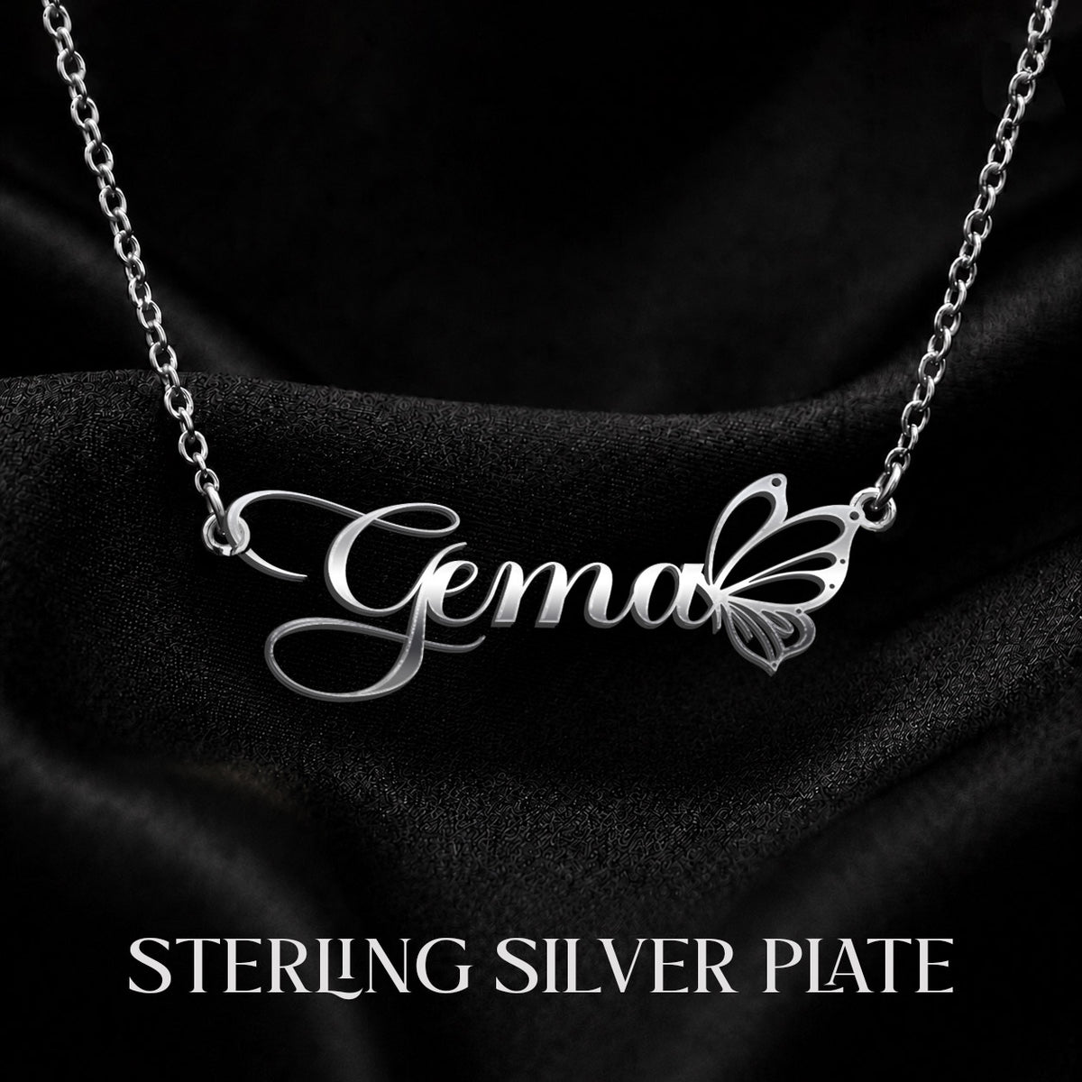 GEMA T02 Custom Name Necklace, Personalized Name Necklace, Birthday Gift, Christmas Gift for Her