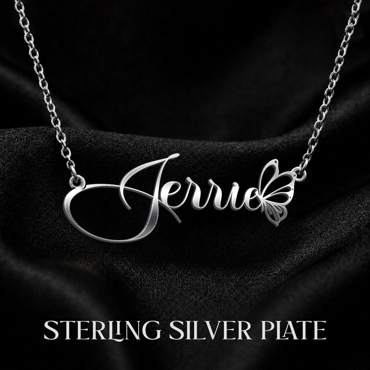 JERRIE T02 Custom Name Necklace, Personalized Name Necklace, Birthday Gift, Christmas Gift for Her