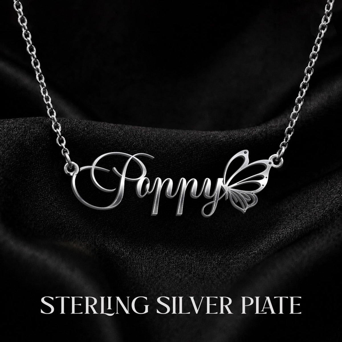 POPPY T02 Custom Name Necklace, Personalized Name Necklace, Birthday Gift, Christmas Gift for Her
