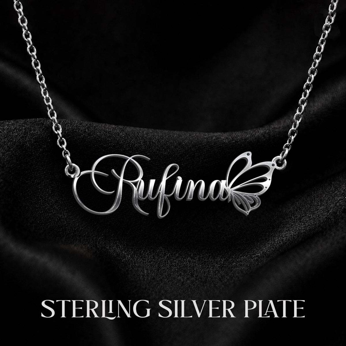 RUFINA T02 Custom Name Necklace, Personalized Name Necklace, Birthday Gift, Christmas Gift for Her