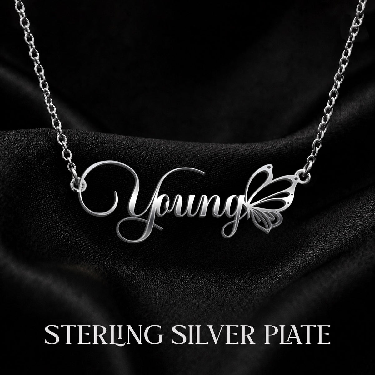 YOUNG T02 Custom Name Necklace, Personalized Name Necklace, Birthday Gift, Christmas Gift for Her