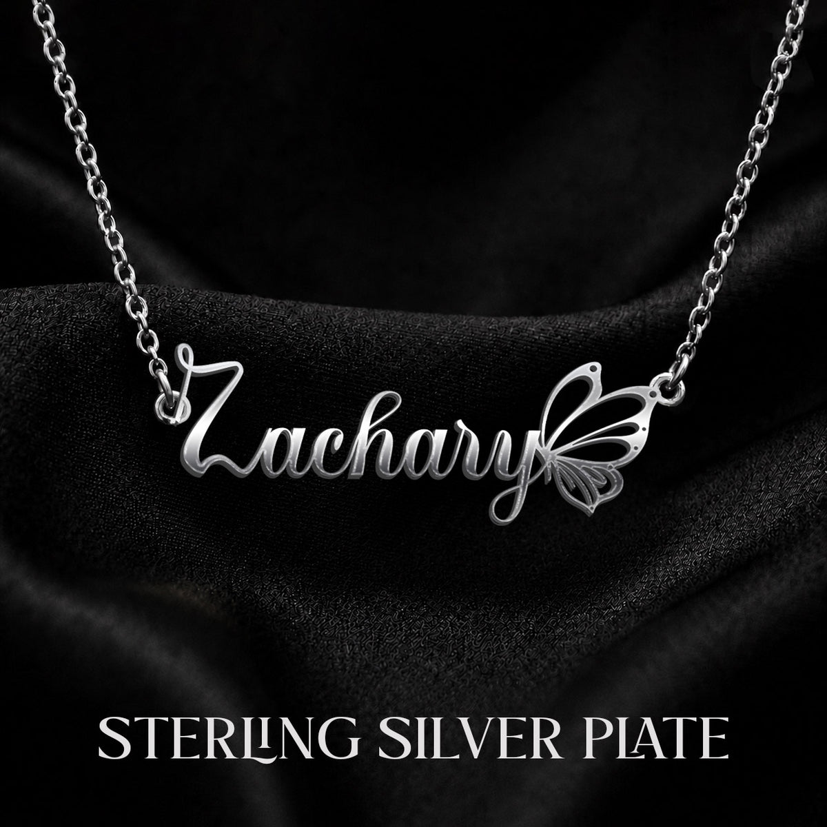 ZACHARY T02 Custom Name Necklace, Personalized Name Necklace, Birthday Gift, Christmas Gift for Her