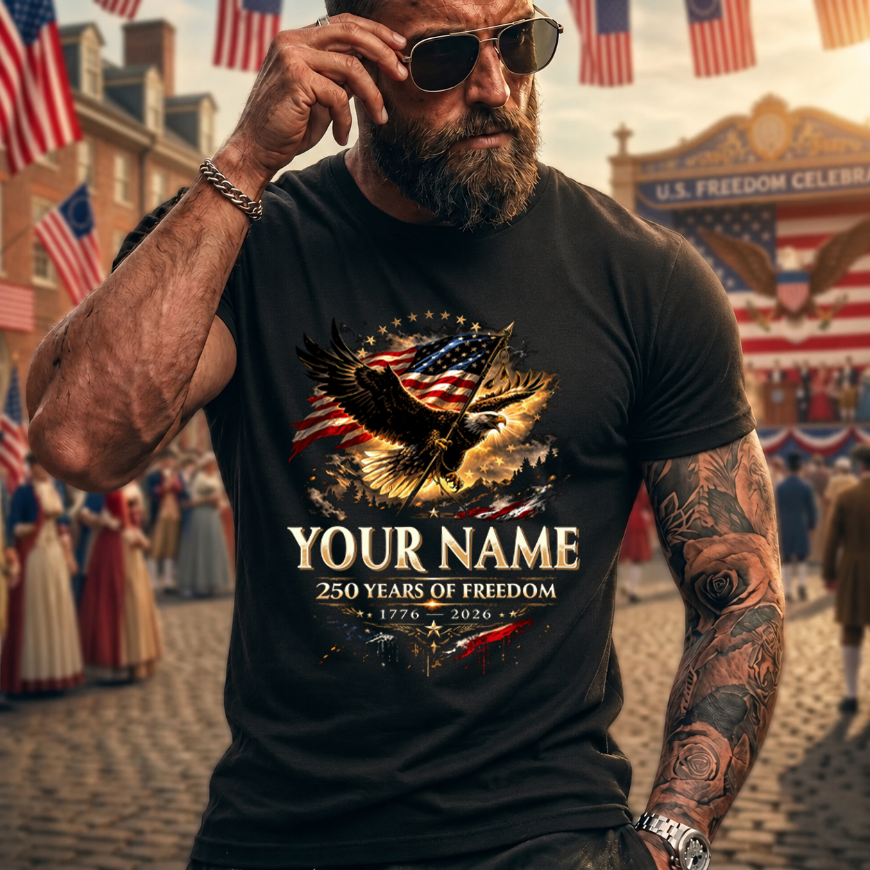 YOUR NAME HH88-K250-103...250 Years Of Freedom 1776-2026