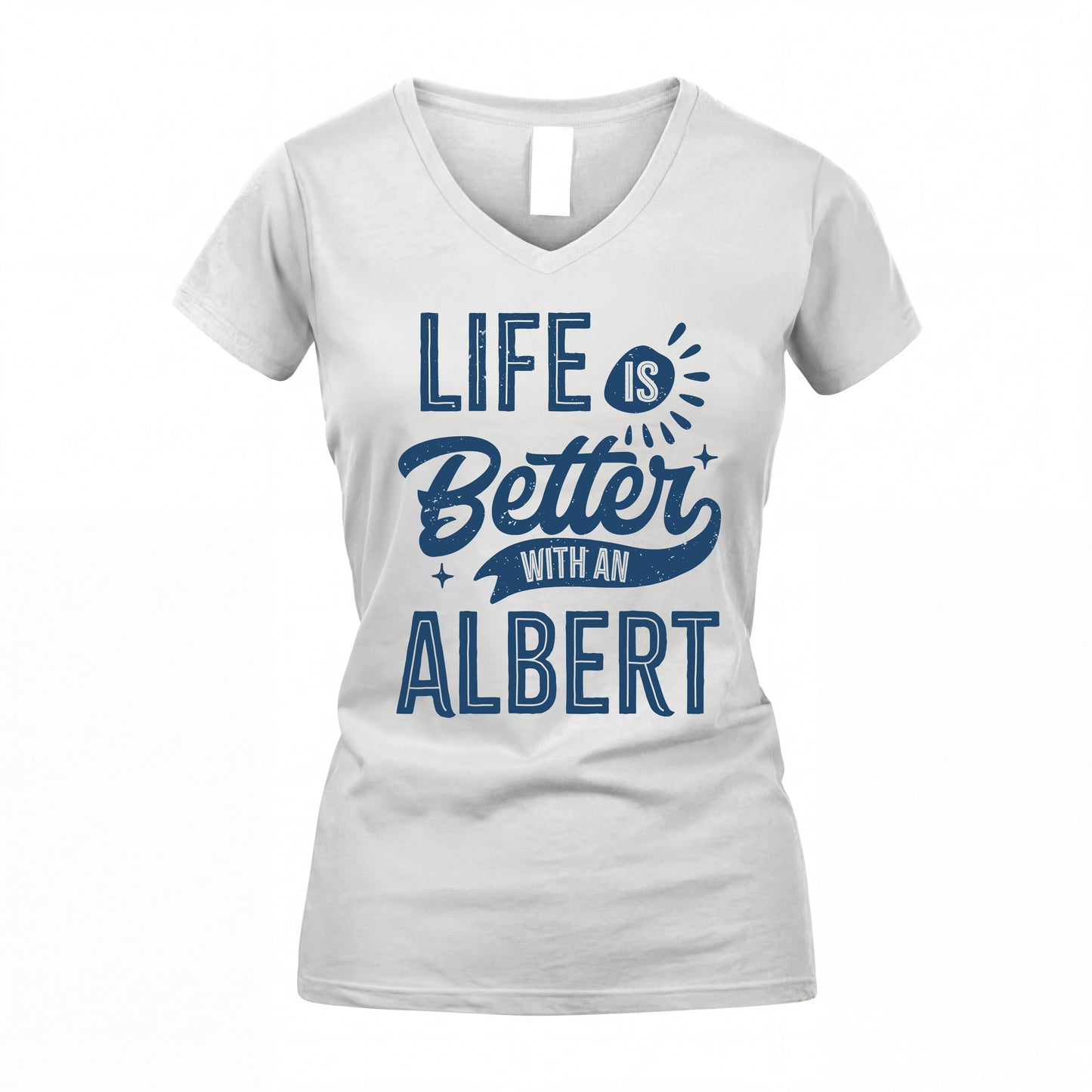 ALBERT HH88-K2–Personalized Name Quote T-Shirt Life Is Better With Unisex Gift