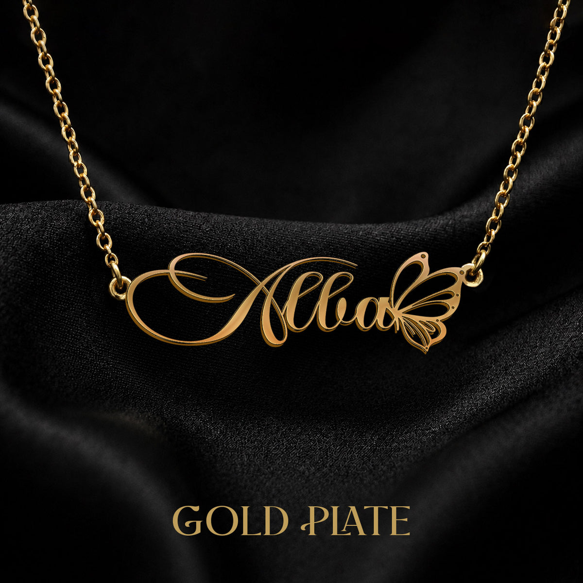 ALBA T02 Custom Name Necklace, Personalized Name Necklace, Birthday Gift, Christmas Gift for Her