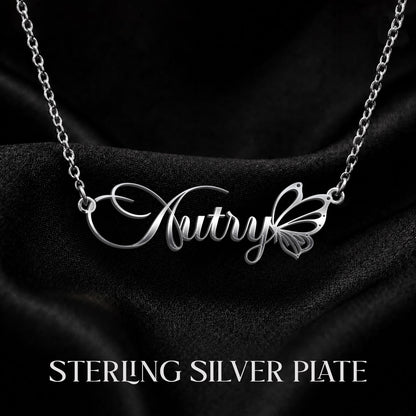 AUTRY T02 Custom Name Necklace, Personalized Name Necklace, Birthday Gift, Christmas Gift for Her