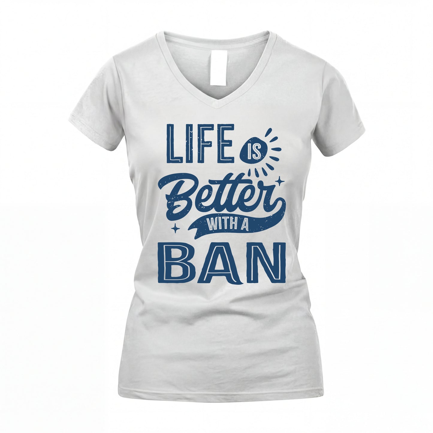 BAN HH88-K2–Personalized Name Quote T-Shirt Life Is Better With Unisex Gift