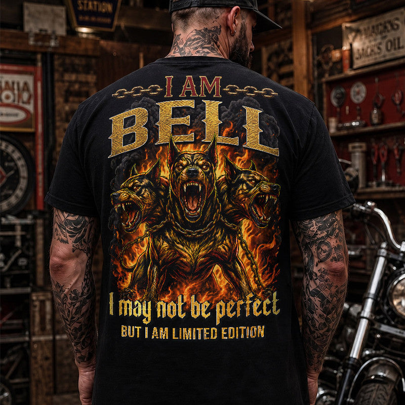 BELL MP88-F2-168–Personalized Bold Quote Apparel “I Am NAME I May Not Be Perfect But I Am Limited Edition