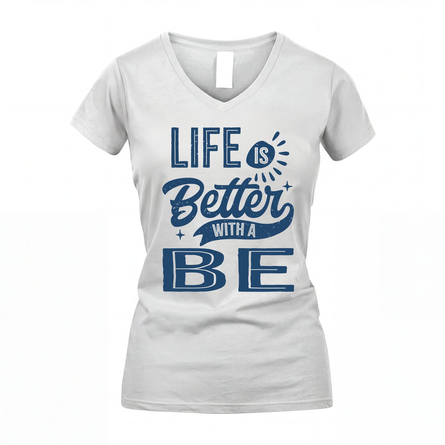 BE HH88-K2–Personalized Name Quote T-Shirt Life Is Better With Unisex Gift