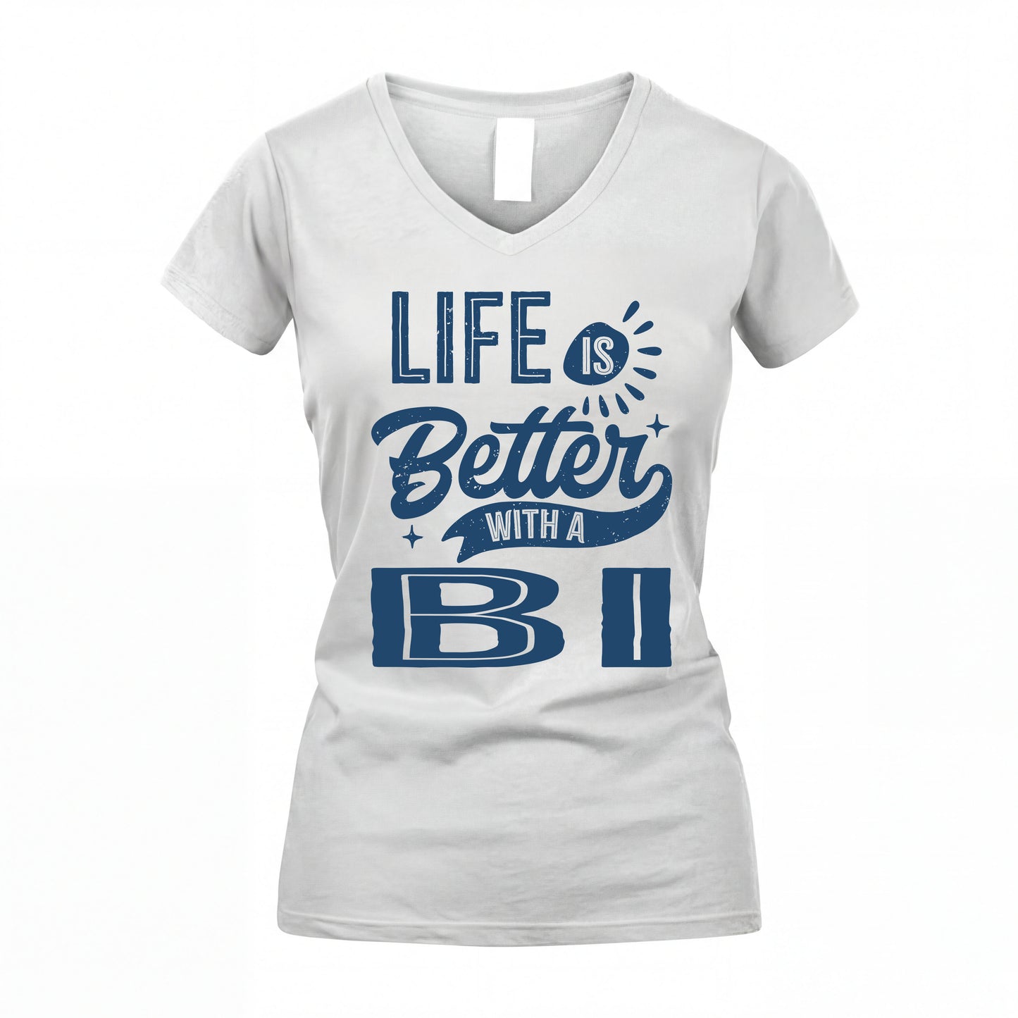 BI HH88-K2–Personalized Name Quote T-Shirt Life Is Better With Unisex Gift