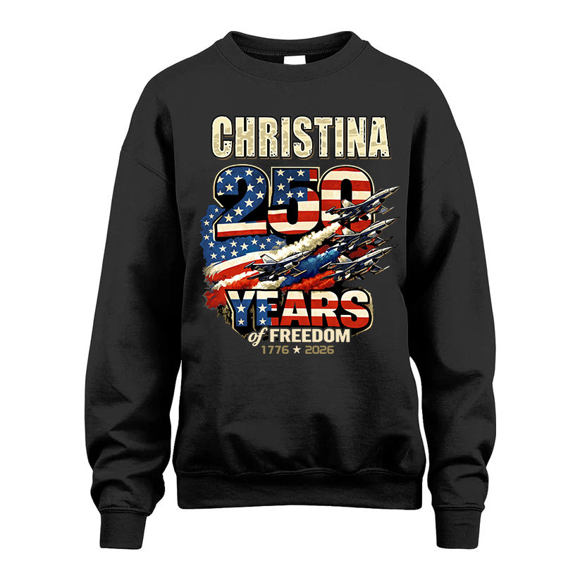 CHRISTINA 250YEARS-PROUD-250USA...250 Years Of Freedom 1776-2026