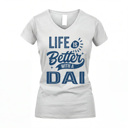 DAI HH88-K2–Personalized Name Quote T-Shirt Life Is Better With Unisex Gift