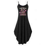 Suspender Maxi Dress