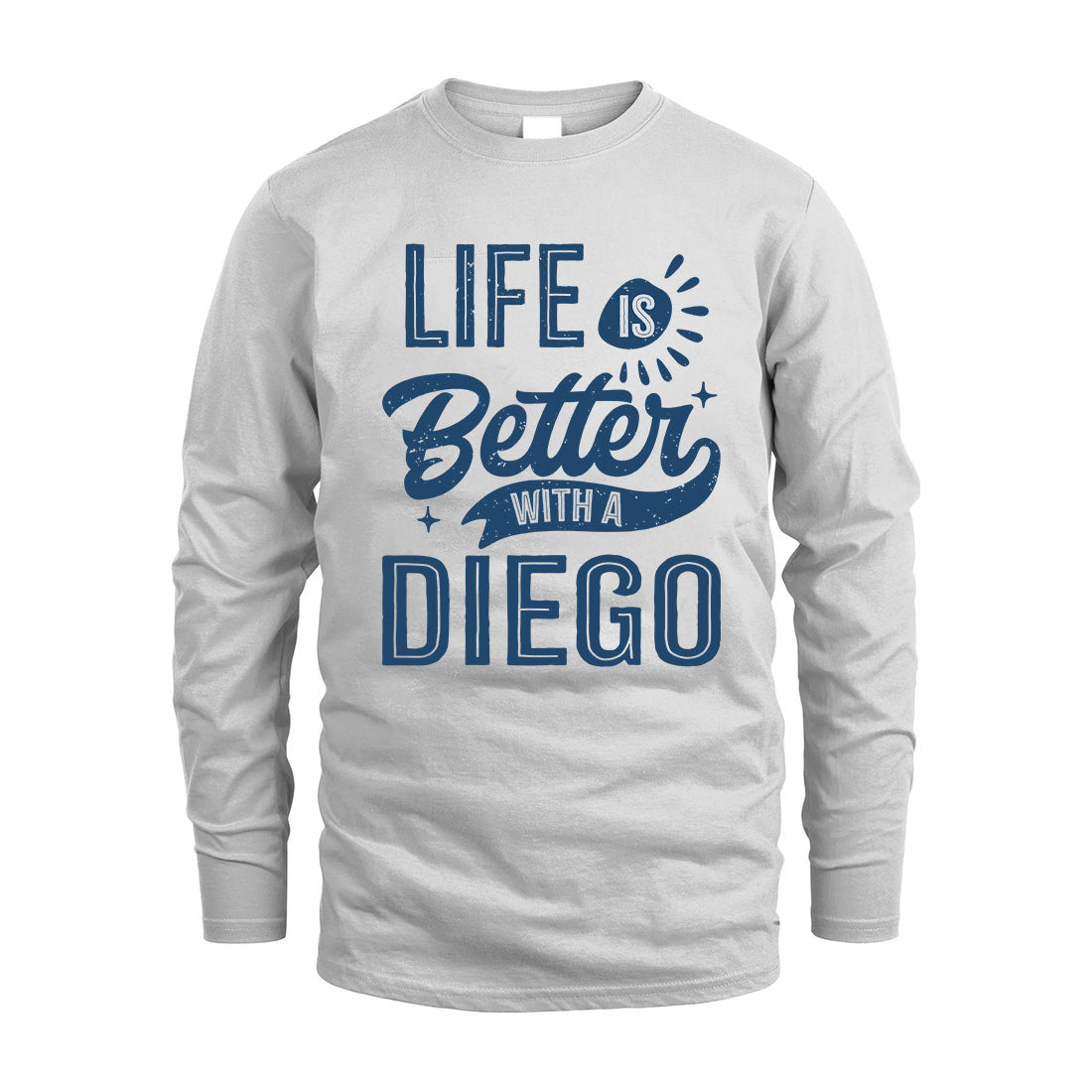DIEGO HH88-K2–Personalized Name Quote T-Shirt Life Is Better With Unisex Gift