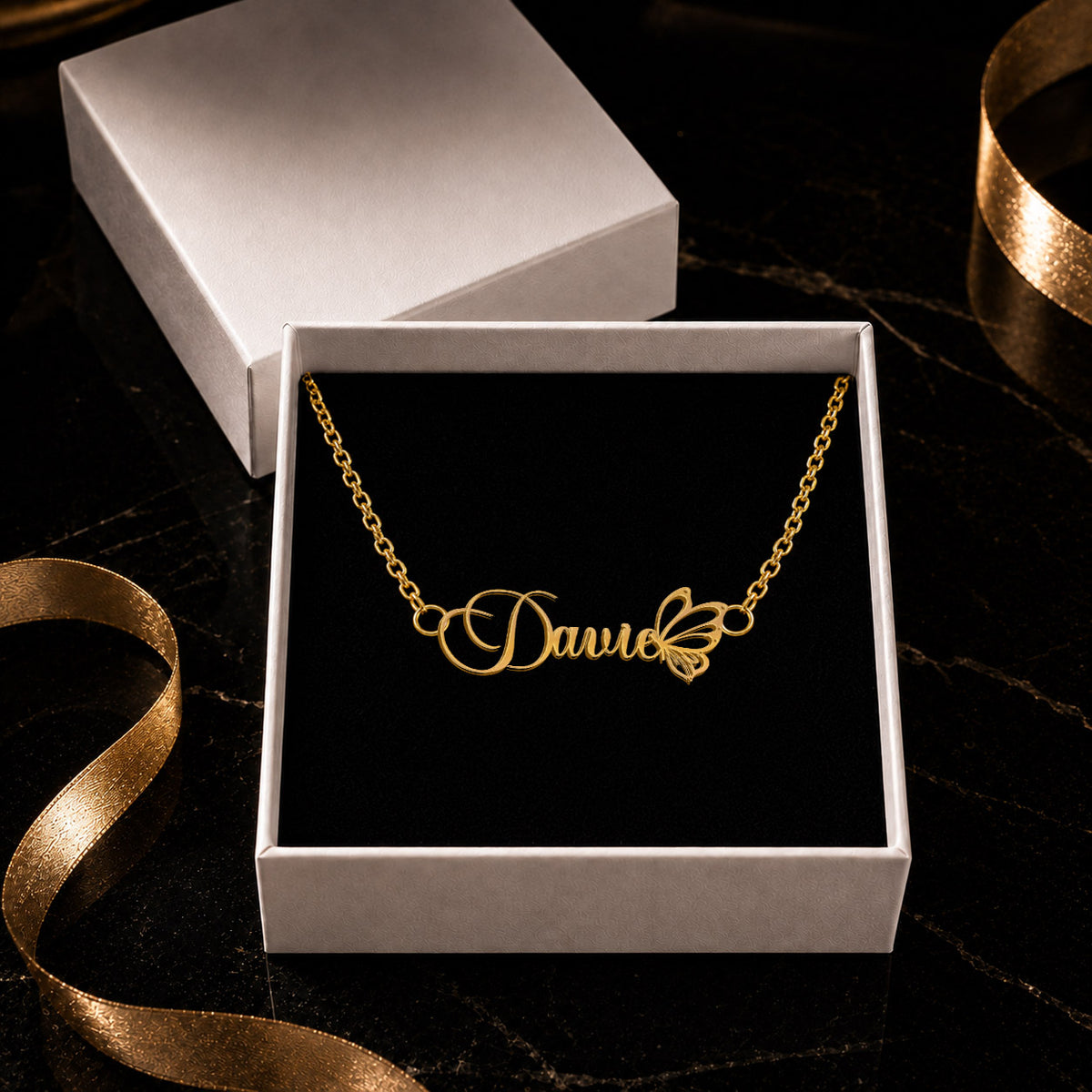 DAVIE T02 Custom Name Necklace, Personalized Name Necklace, Birthday Gift, Christmas Gift for Her