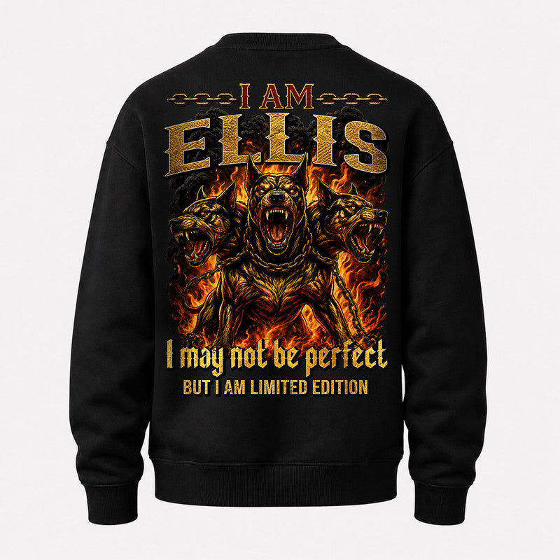 ELLIS MP88-F2-168–Personalized Bold Quote Apparel “I Am NAME I May Not Be Perfect But I Am Limited Edition