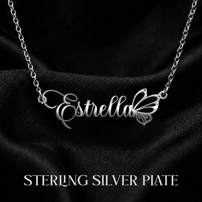 ESTRELLA T02 Custom Name Necklace, Personalized Name Necklace, Birthday Gift, Christmas Gift for Her