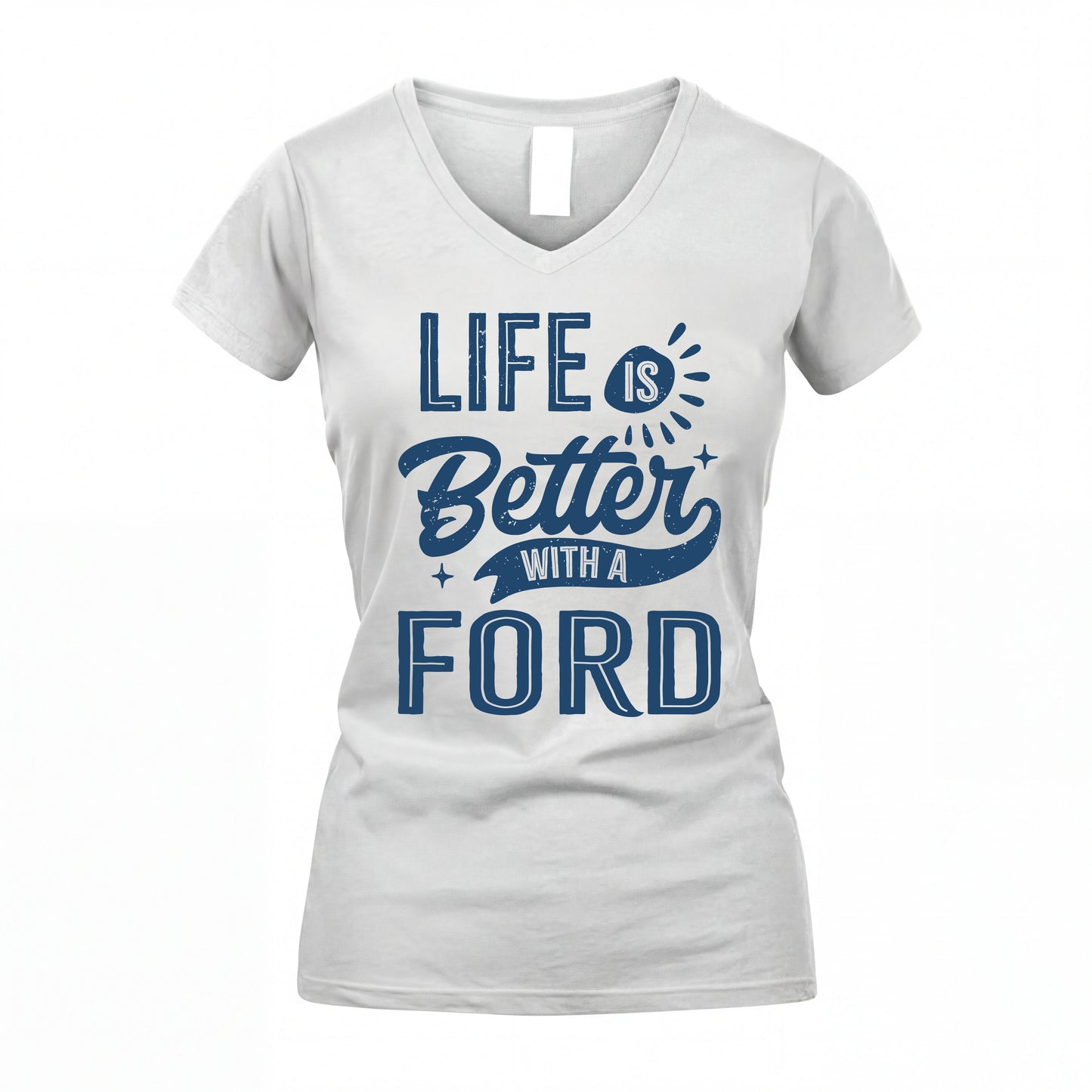 FORD HH88-K2–Personalized Name Quote T-Shirt Life Is Better With Unisex Gift