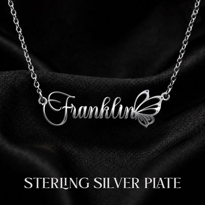 FRANKLIN T02 Custom Name Necklace, Personalized Name Necklace, Birthday Gift, Christmas Gift for Her