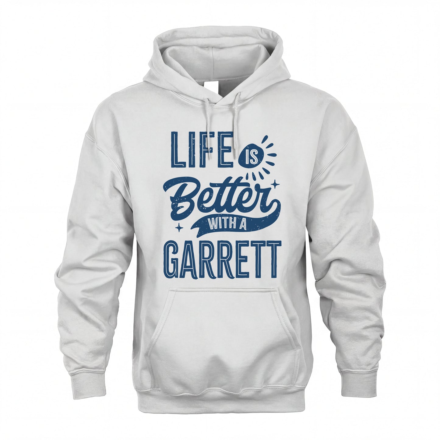 GARRETT HH88-K2–Personalized Name Quote T-Shirt Life Is Better With Unisex Gift