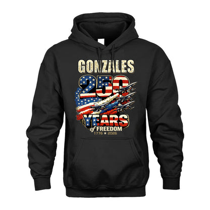 GONZALES 250YEARS-PROUD-250USA...250 Years Of Freedom 1776-2026