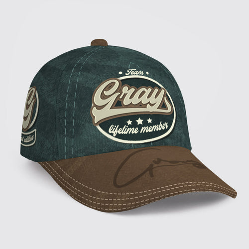 GRAY CAP02-KTT28 Team Lifetime Member
