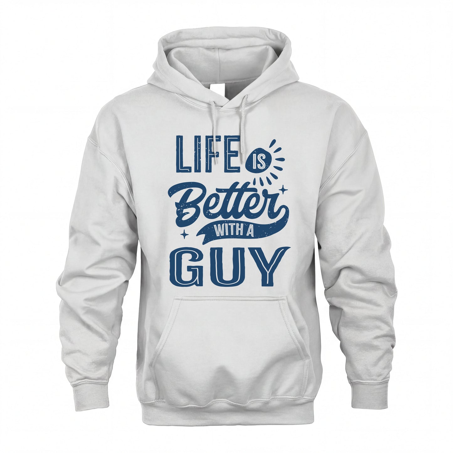 GUY HH88-K2–Personalized Name Quote T-Shirt Life Is Better With Unisex Gift