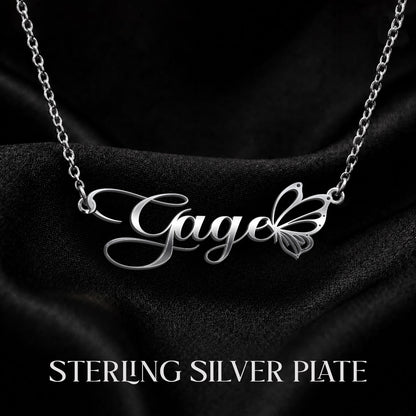 GAGE T02 Custom Name Necklace, Personalized Name Necklace, Birthday Gift, Christmas Gift for Her