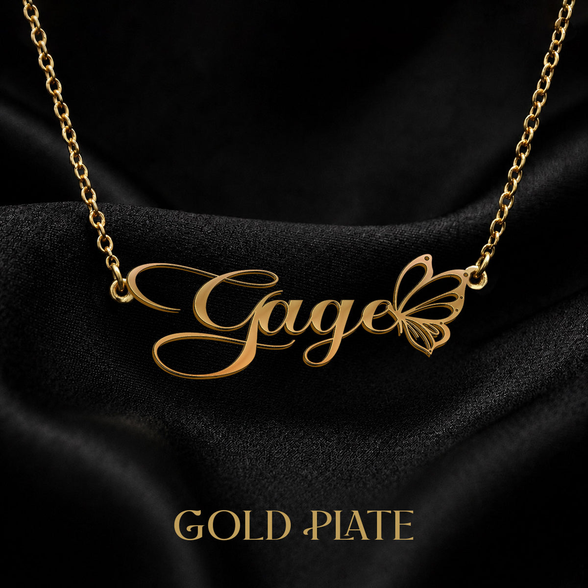 GAGE T02 Custom Name Necklace, Personalized Name Necklace, Birthday Gift, Christmas Gift for Her