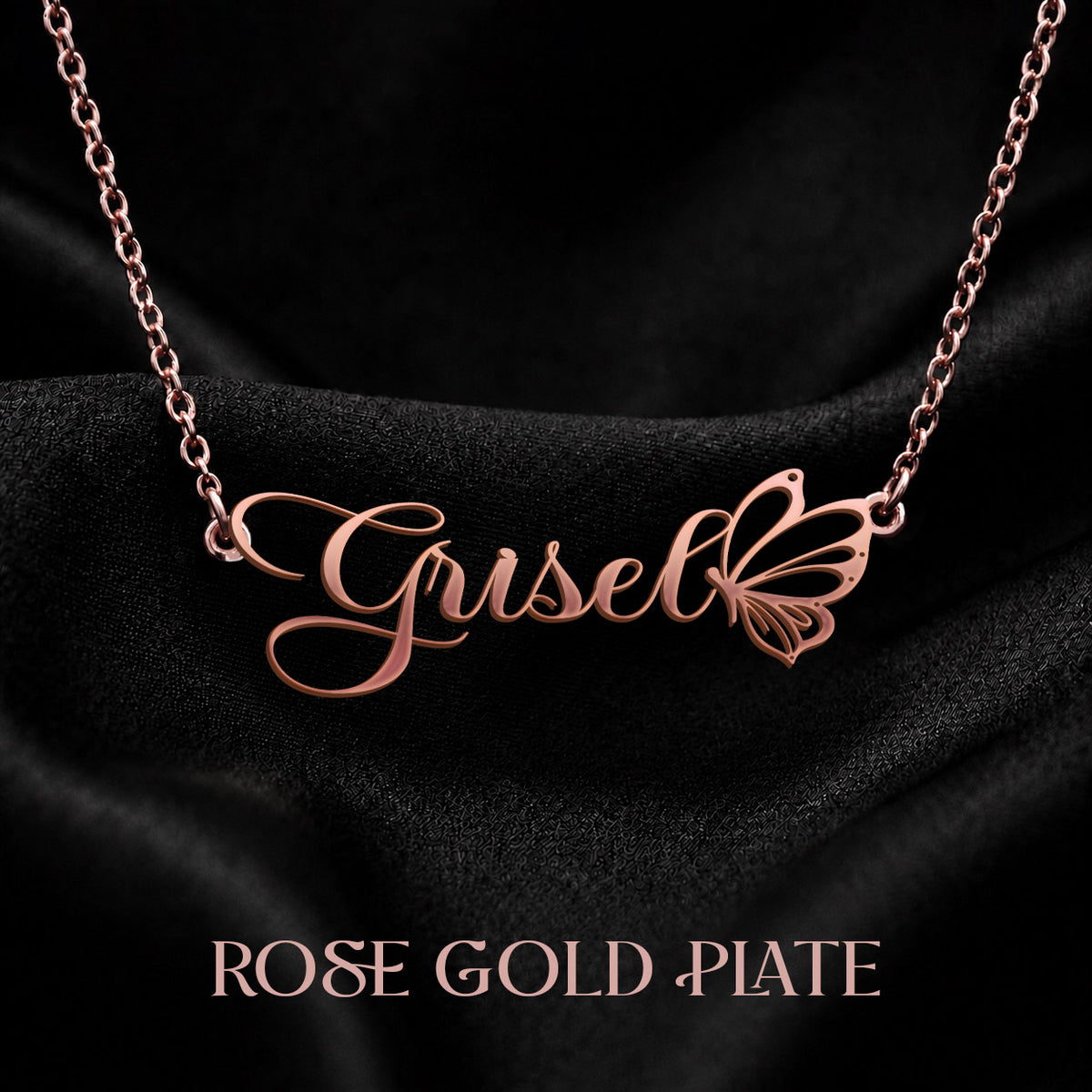 GRISEL T02 Custom Name Necklace, Personalized Name Necklace, Birthday Gift, Christmas Gift for Her