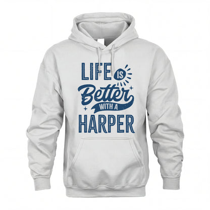 HARPER HH88-K2–Personalized Name Quote T-Shirt Life Is Better With Unisex Gift