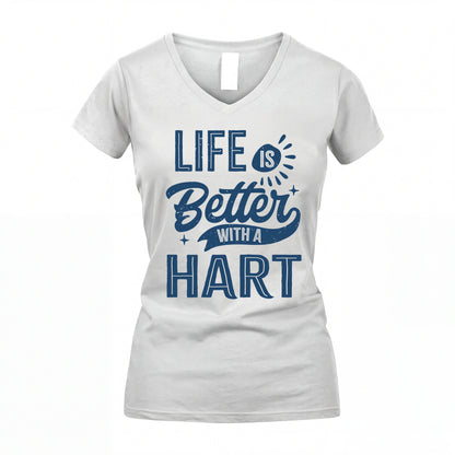 HART HH88-K2–Personalized Name Quote T-Shirt Life Is Better With Unisex Gift