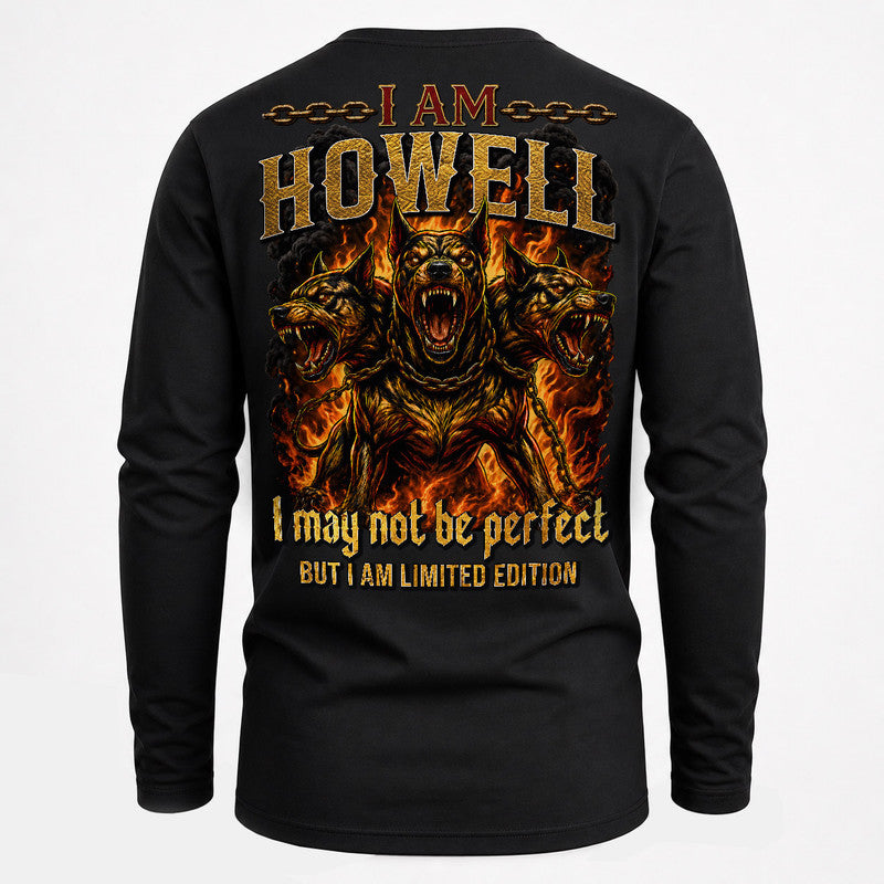 HOWELL MP88-F2-168–Personalized Bold Quote Apparel “I Am NAME I May Not Be Perfect But I Am Limited Edition