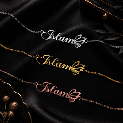 ISLAM T02 Custom Name Necklace, Personalized Name Necklace, Birthday Gift, Christmas Gift for Her