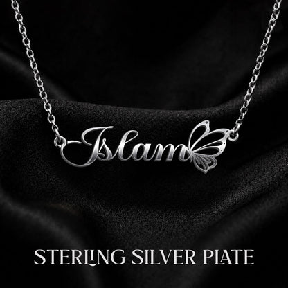 ISLAM T02 Custom Name Necklace, Personalized Name Necklace, Birthday Gift, Christmas Gift for Her