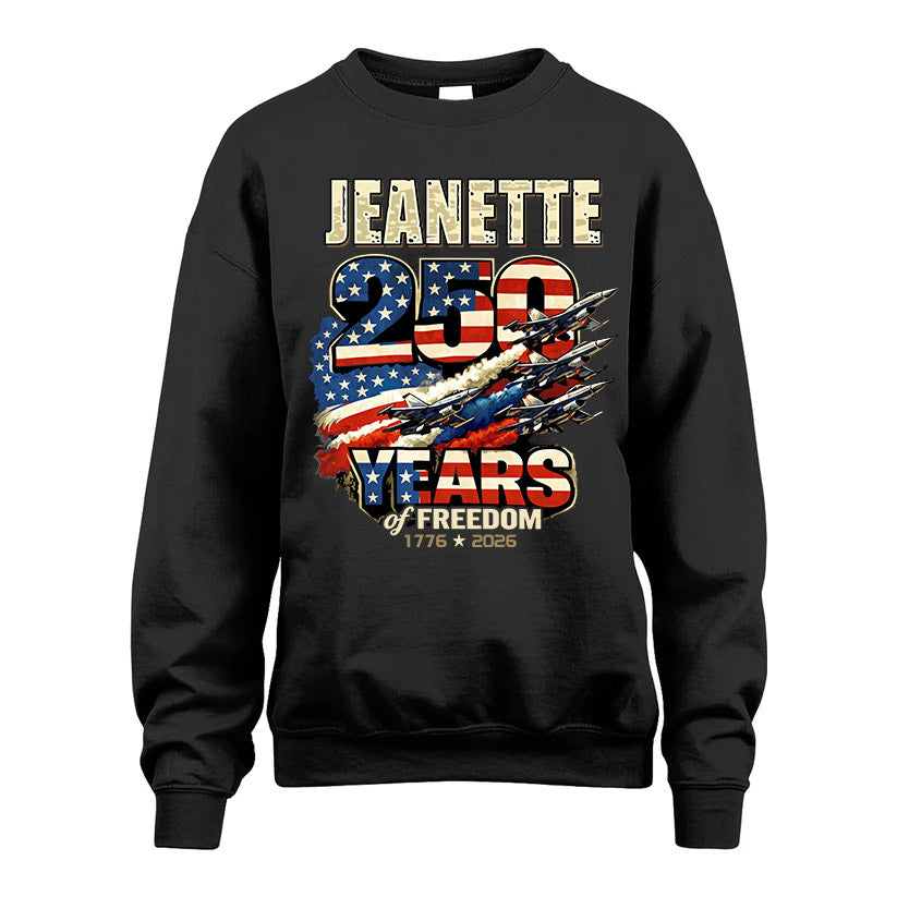 JEANETTE 250YEARS-PROUD-250USA...250 Years Of Freedom 1776-2026