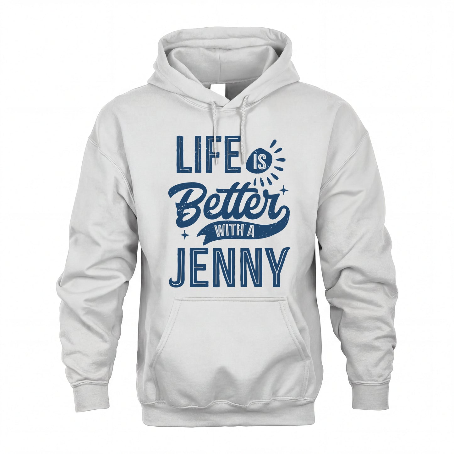 JENNY HH88-K2–Personalized Name Quote T-Shirt Life Is Better With Unisex Gift