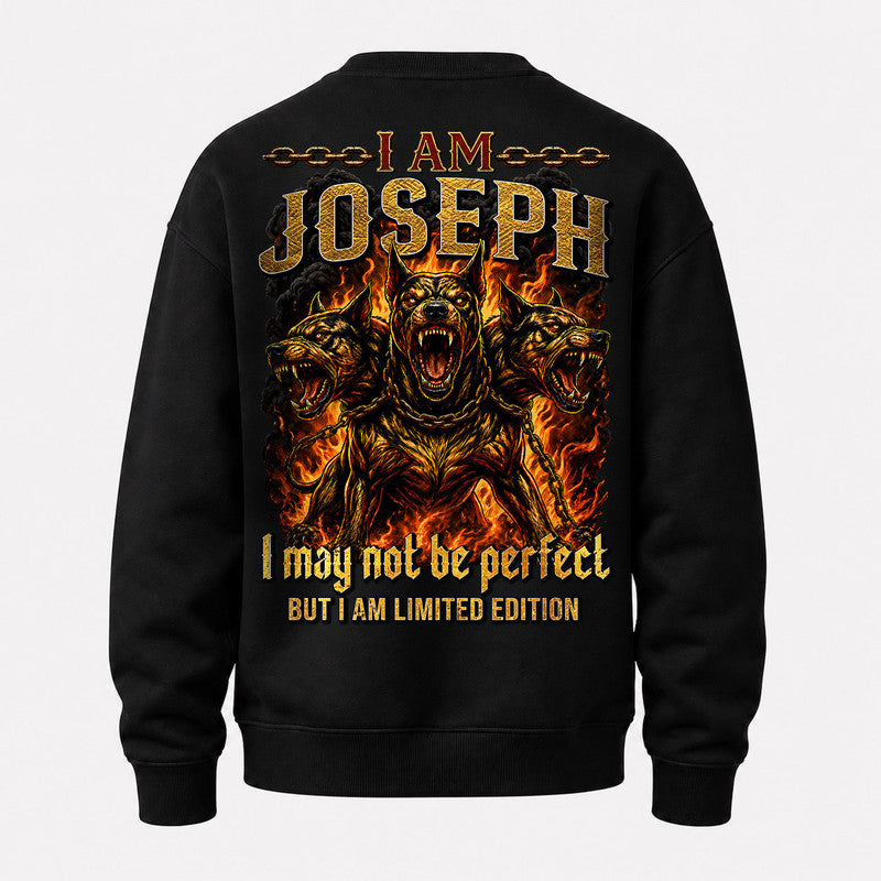 JOSEPH MP88-F2-168–Personalized Bold Quote Apparel “I Am NAME I May Not Be Perfect But I Am Limited Edition
