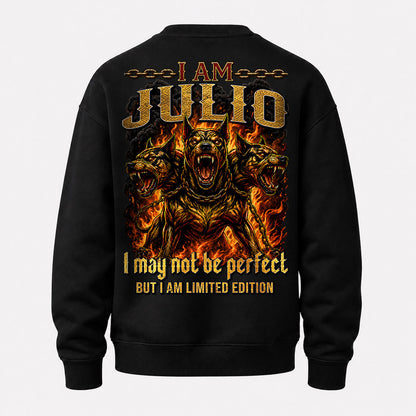JULIO MP88-F2-168–Personalized Bold Quote Apparel “I Am NAME I May Not Be Perfect But I Am Limited Edition