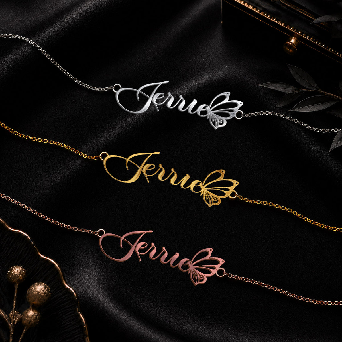 JERRIE T02 Custom Name Necklace, Personalized Name Necklace, Birthday Gift, Christmas Gift for Her
