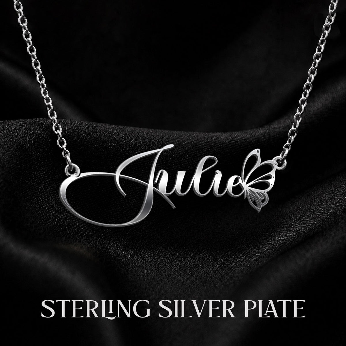 JULIE T02 Custom Name Necklace, Personalized Name Necklace, Birthday Gift, Christmas Gift for Her