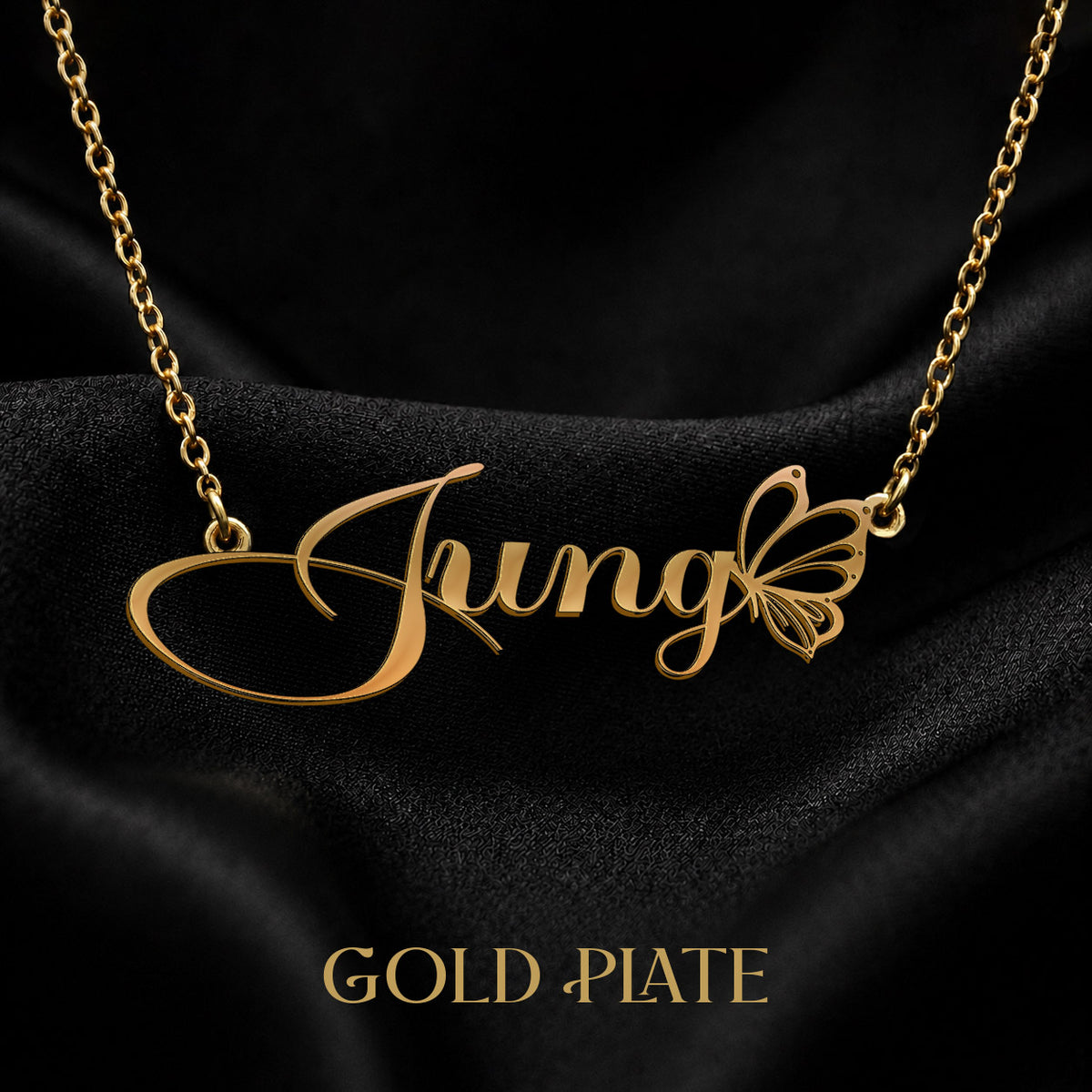 JUNG T02 Custom Name Necklace, Personalized Name Necklace, Birthday Gift, Christmas Gift for Her
