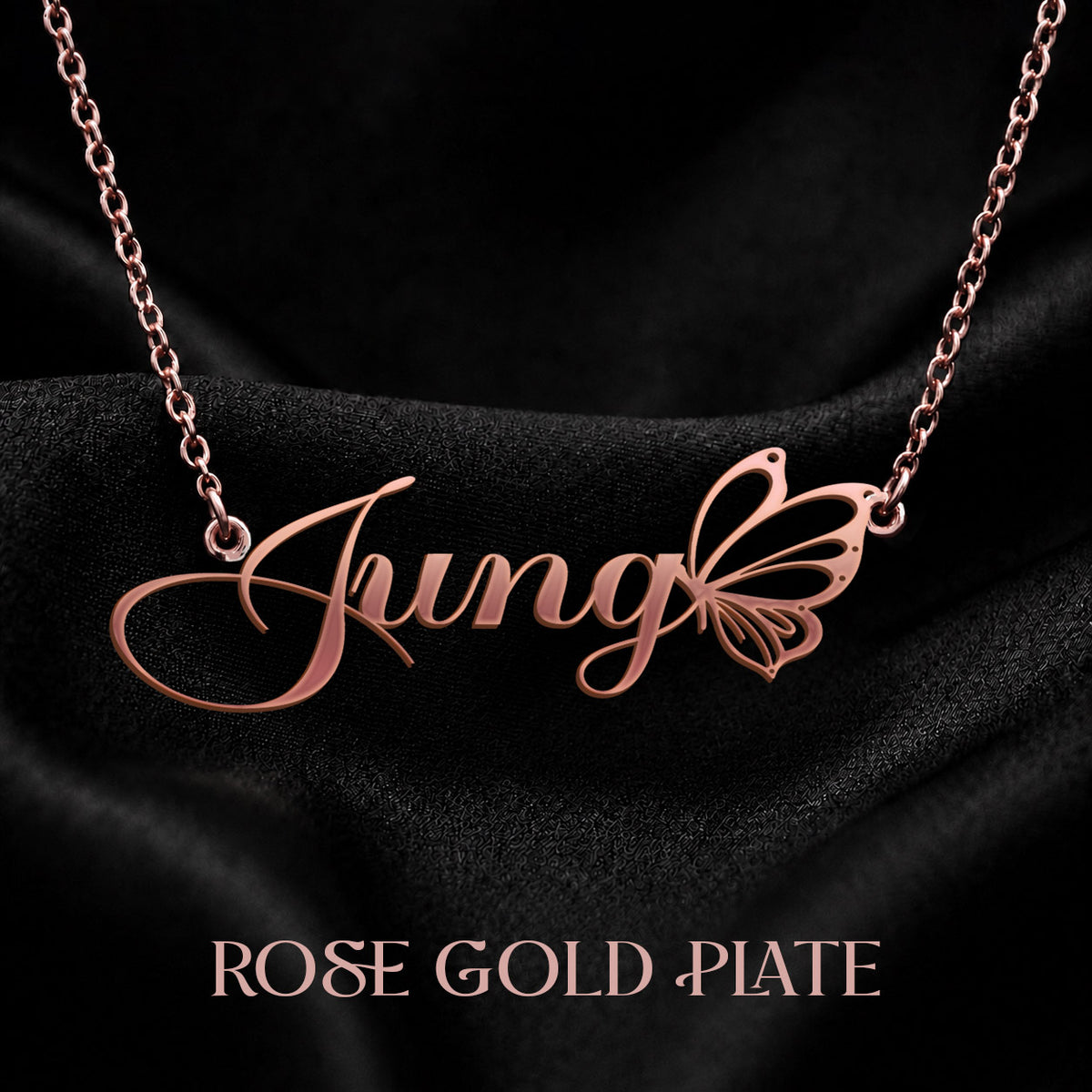JUNG T02 Custom Name Necklace, Personalized Name Necklace, Birthday Gift, Christmas Gift for Her