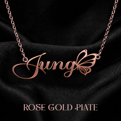 JUNG T02 Custom Name Necklace, Personalized Name Necklace, Birthday Gift, Christmas Gift for Her