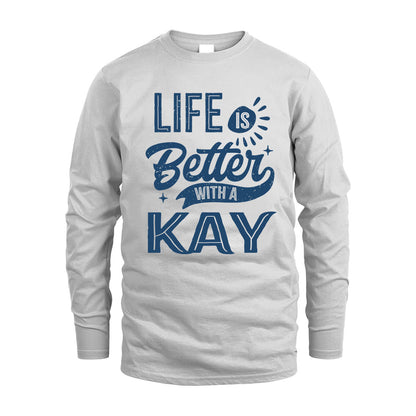 KAY HH88-K2–Personalized Name Quote T-Shirt Life Is Better With Unisex Gift