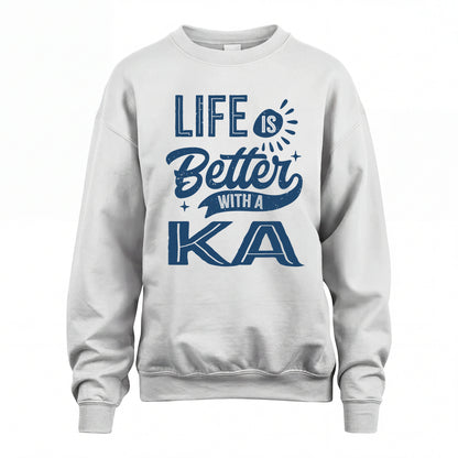 KA HH88-K2–Personalized Name Quote T-Shirt Life Is Better With Unisex Gift