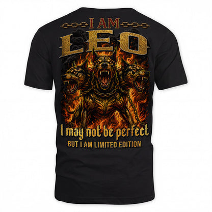 LEO MP88-F2-168–Personalized Bold Quote Apparel “I Am NAME I May Not Be Perfect But I Am Limited Edition