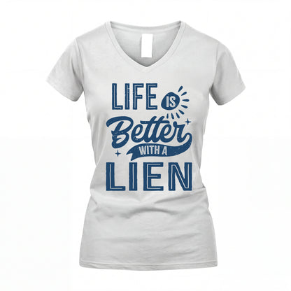 LIEN HH88-K2–Personalized Name Quote T-Shirt Life Is Better With Unisex Gift