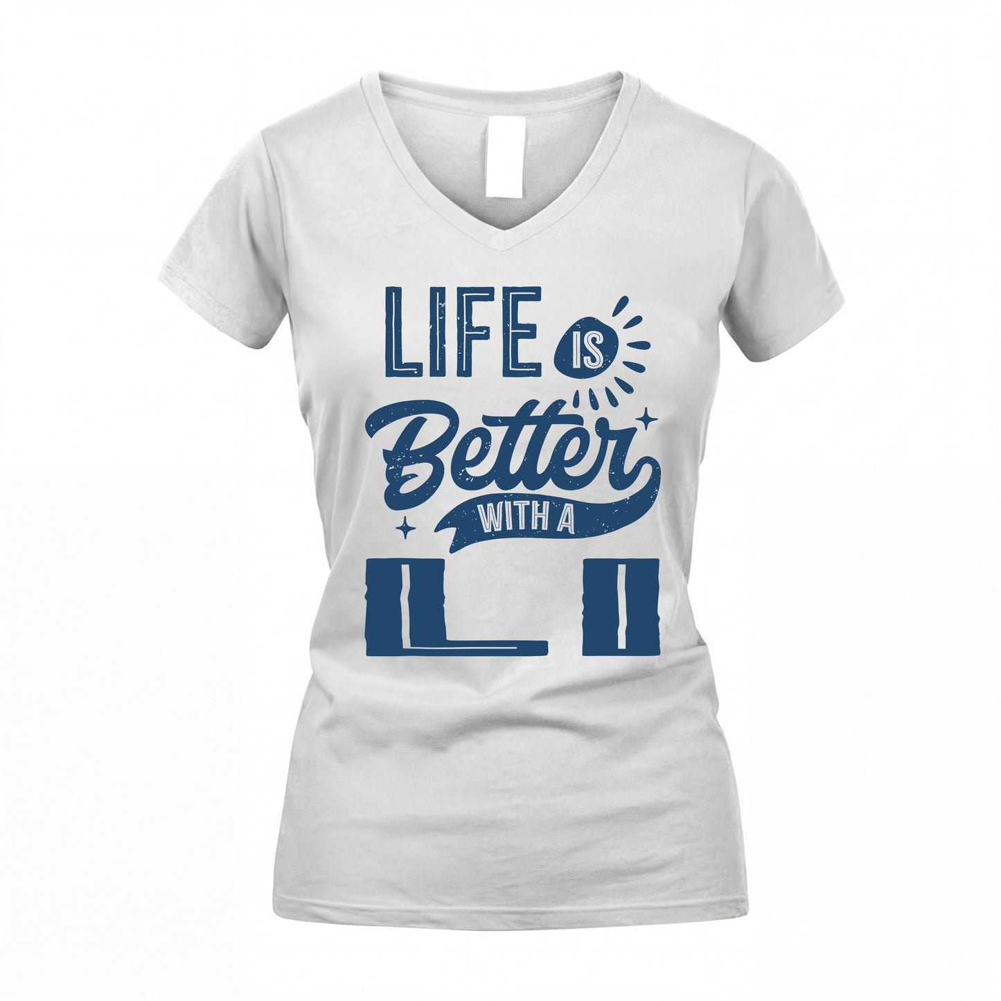 LI HH88-K2–Personalized Name Quote T-Shirt Life Is Better With Unisex Gift