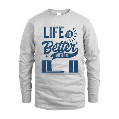 LI HH88-K2–Personalized Name Quote T-Shirt Life Is Better With Unisex Gift